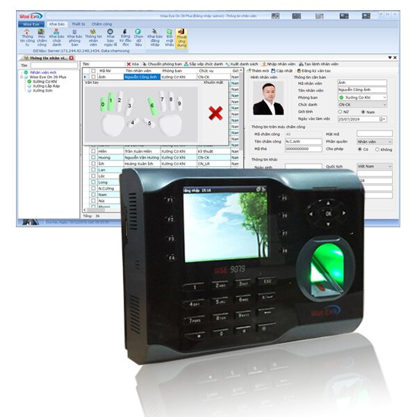 Máy chấm công vân tay Wise Eye WSE-9079