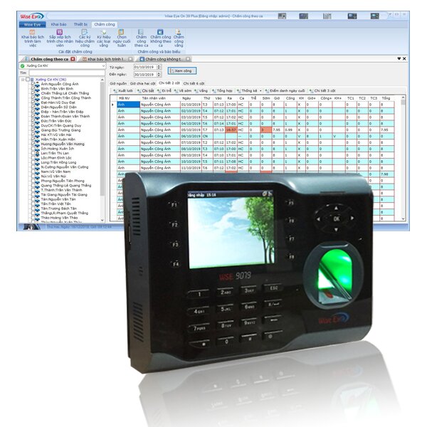 Máy chấm công vân tay Wise Eye WSE-9079