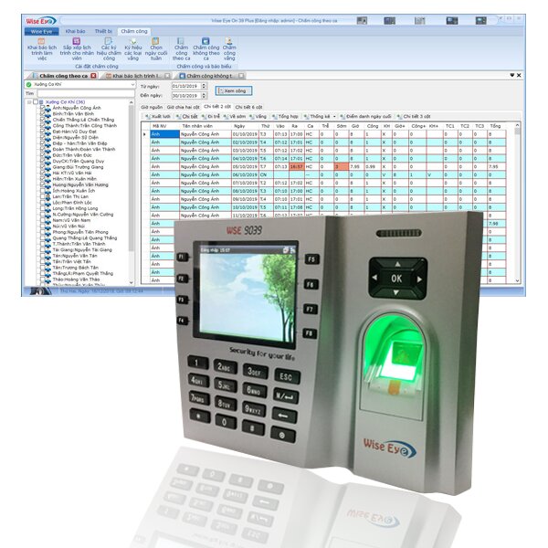 Máy chấm công vân tay Wise Eye WSE-9039