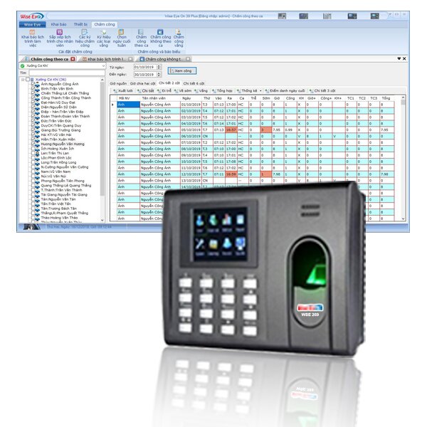 Máy chấm công vân tay Wise Eye WSE-269
