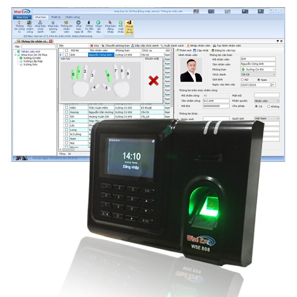 Máy chấm công Wise Eye WSE-808