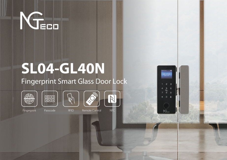 Khóa cửa vân tay thông minh ZKTECO SL04-GL40N