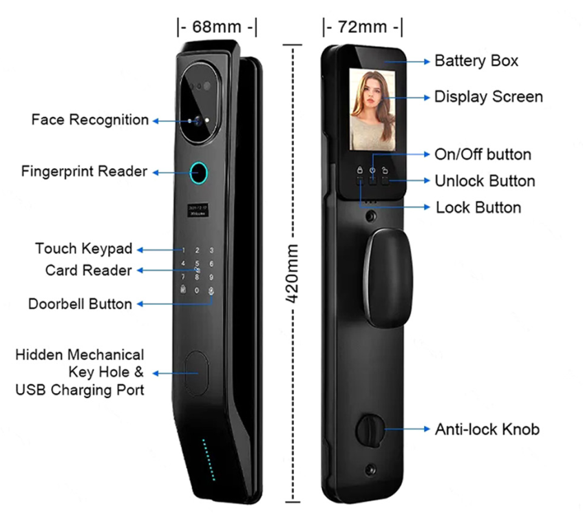 Khóa vân tay thông minh GL-V8